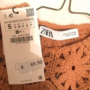 Zara Tops - NEW ZARA Gold / Yellow Crochet Cut-out Top Zara Tops - NEW ZARA Gold / Yellow Crochet Cut-out Top